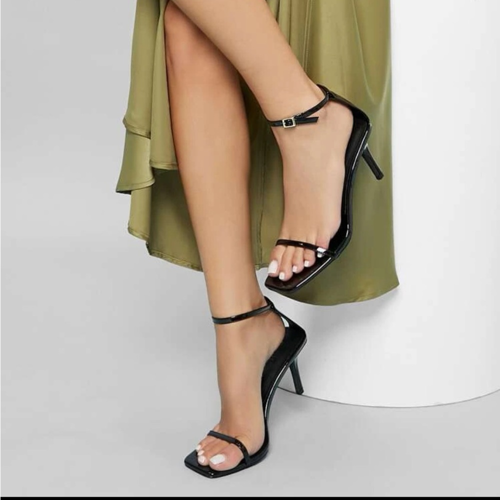 NWOT SHEIN Faux Patent Leather Strappy Heels. SZ 11M